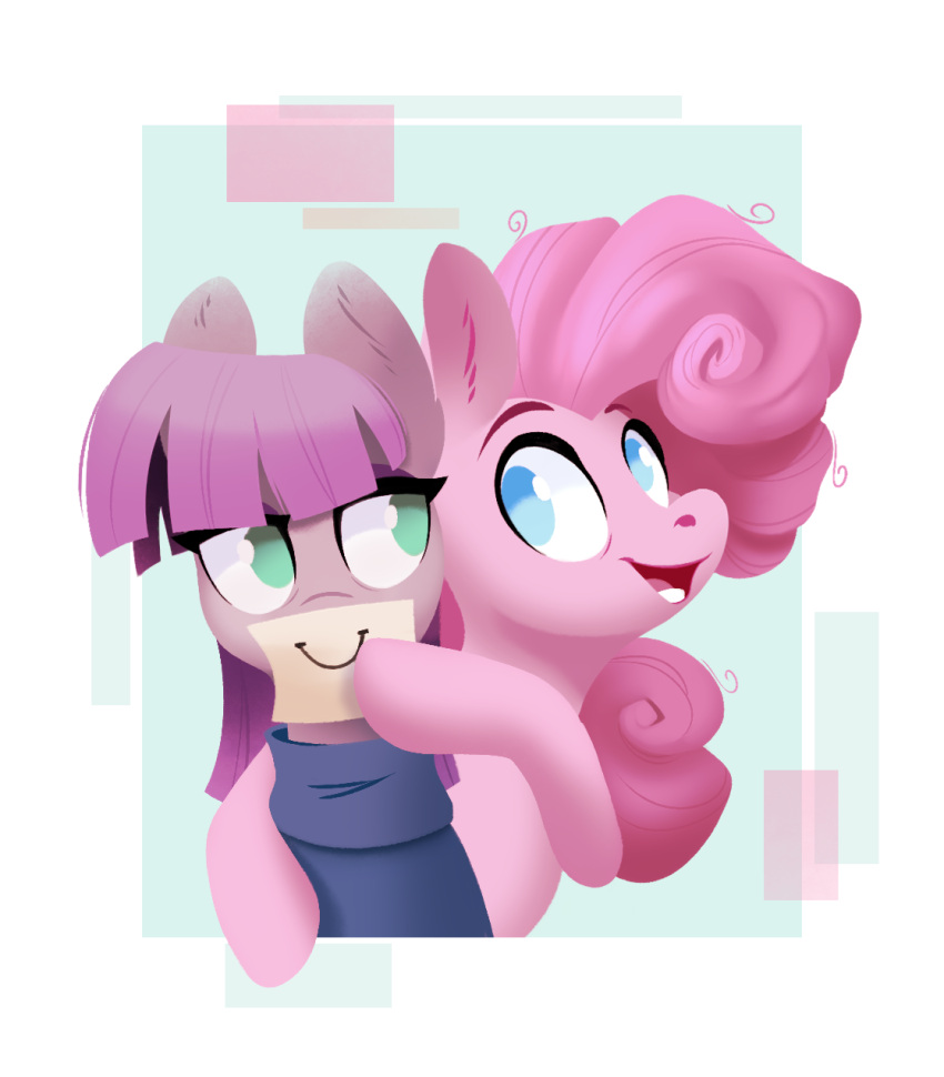 28gooddays blue_eyes duo earth_pony equid equine female feral friendship_is_magic frock fur green_eyes grey_body grey_fur hair hasbro hi_res horse mammal maud_pie_(mlp) my_little_pony open_mouth open_smile paper pink_body pink_fur pink_hair pinkie_pie_(mlp) pony sibling_(lore) sister_(lore) sisters_(lore) smile