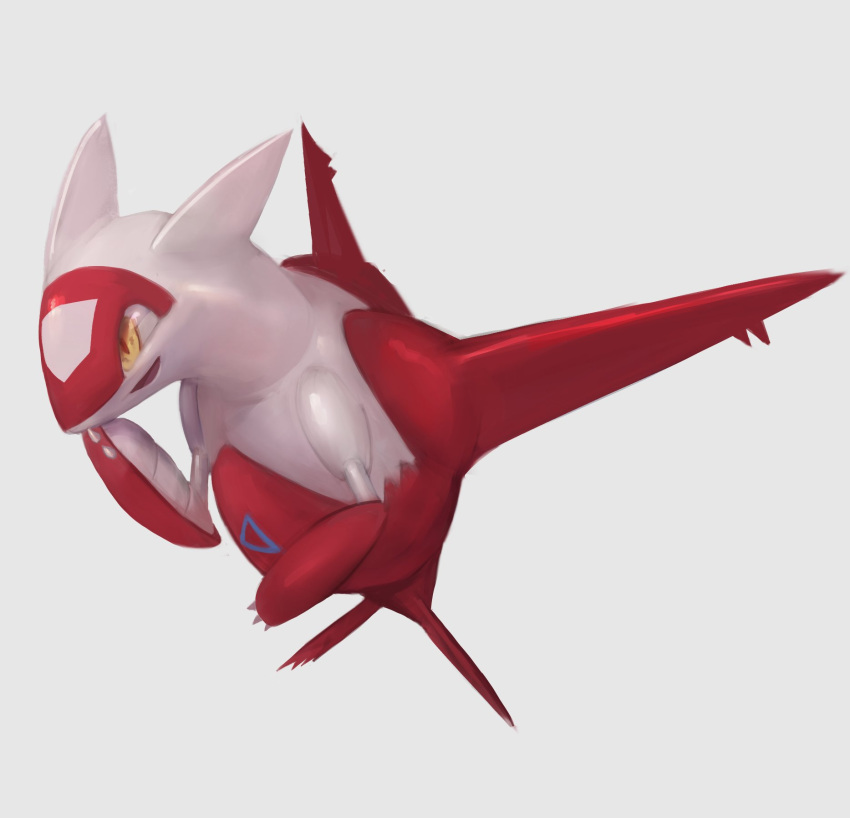 2022 ambiguous_gender digital_media_(artwork) feral generation_3_pokemon hi_res latias legendary_pokemon nintendo null_skull open_mouth pokemon pokemon_(species) red_body simple_background smile solo white_background yellow_eyes