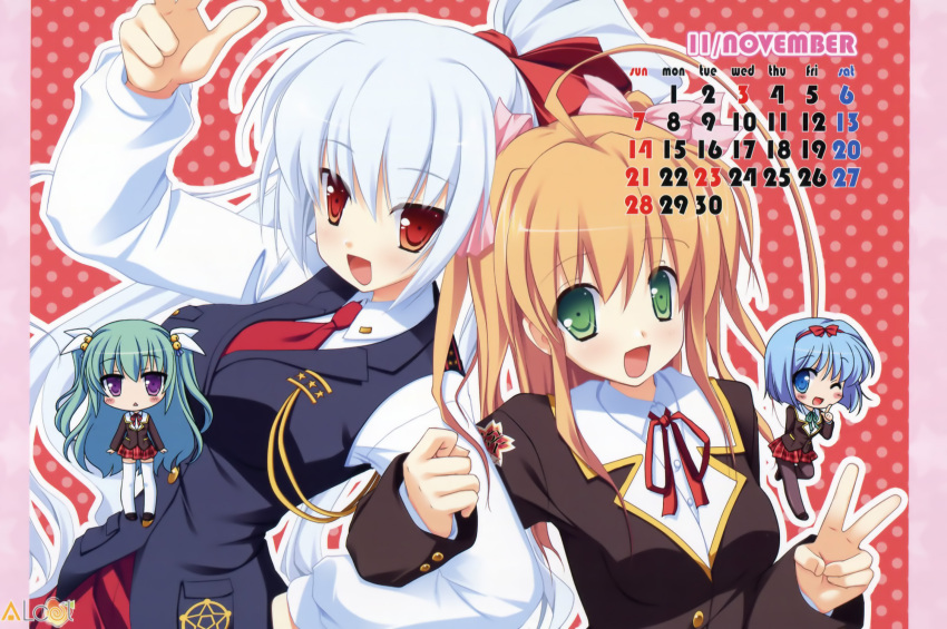 alcot aona_masao calendar chibi eru_(osananajimi_wa_daitouryou) irina_vladimirovna_putina jpeg_artifacts miyoshi_ran nimura_yuuji osananajimi_wa_daitouryou ouhama_yukino pantyhose seifuku thigh-highs