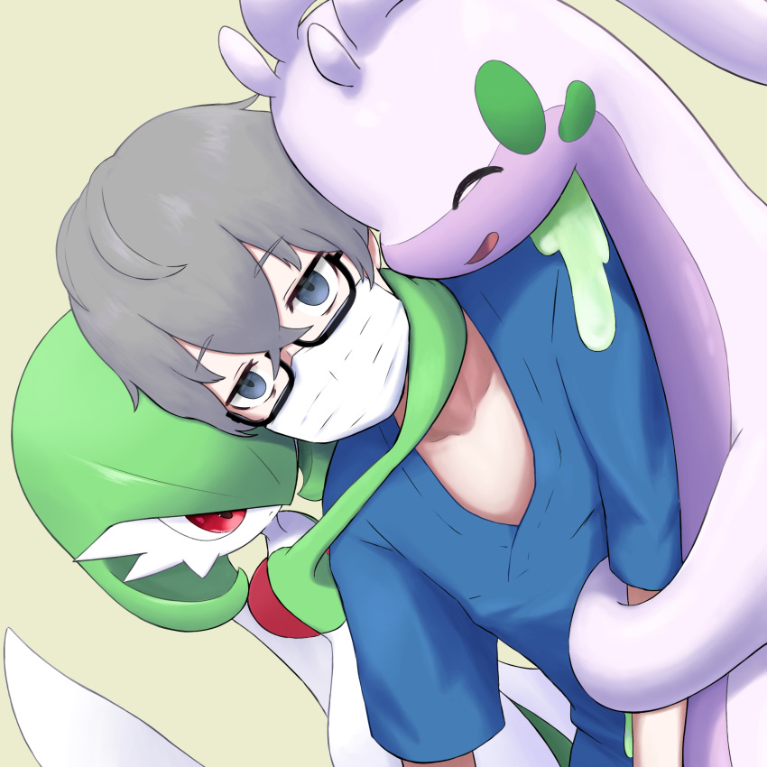 1:1 ambiguous_gender arm_grab bonding closed_eyes digital_drawing_(artwork) digital_media_(artwork) doctor_(pokemon) dragon feral frown gardevoir generation_3_pokemon generation_6_pokemon goodra group hand_on_neck happy hi_res hug human looking_at_viewer male mammal mythological_creature mythological_scalie mythology nintendo open_mouth open_smile pokemon pokemon_(species) scalie shiroiurushi simple_background smile unimpressed