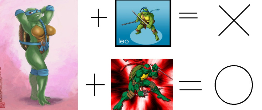 green_skin headbands leonardo raphael teenage_mutant_ninja_turtles tmnt venus_de_milo