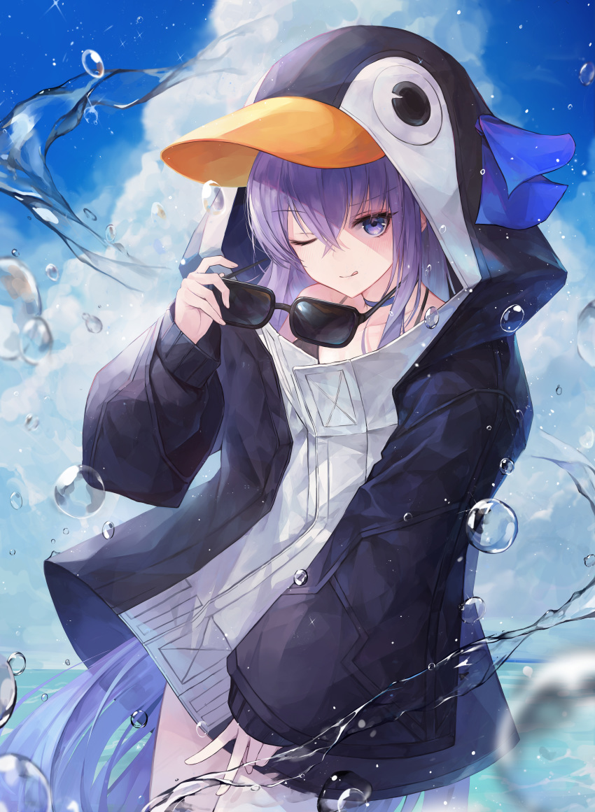 bikini_top crystalherb fate/grand_order megane meltlilith penguin swimsuits