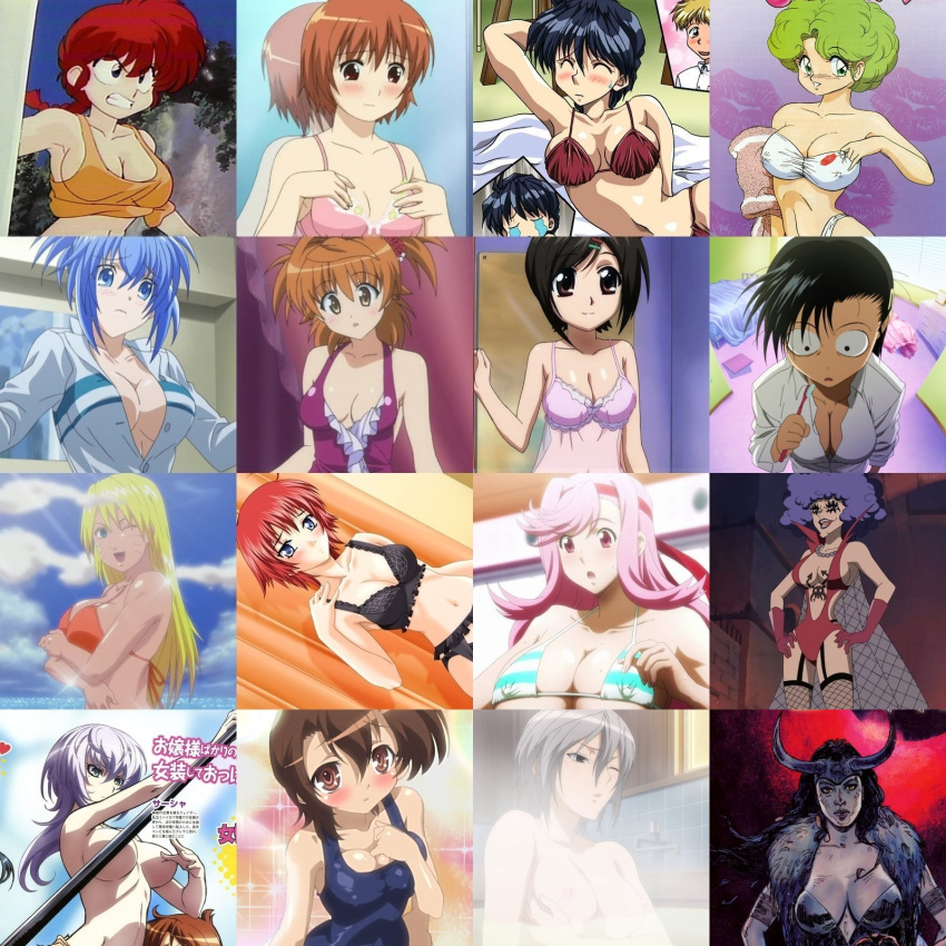 2000 80s 90s aihara_takuya bikini black_lagoon breasts celia_ootsuka cleavage comparison emporio_ivankov erect_nipples forced_dressing futaba-kun_change! hasegawa_takuto highres homura_(sekirei) kampfer kashimashi lingerie loki_(marvel) magician's_academy maken-ki! marvel naruko naruto okajima_rokuro oldschool one_piece osaragi_hazumu pink_hair ranma-chan ranma_1/2 rule_63 sakurai_tomoko saotome_ranma screencap seikon_no_qwaser sekirei senou_natsuru shimeru_futaba sora_no_otoshimono swimsuit thor_(marvel) to_love-ru tricked underwear x-change yuusaki_riko