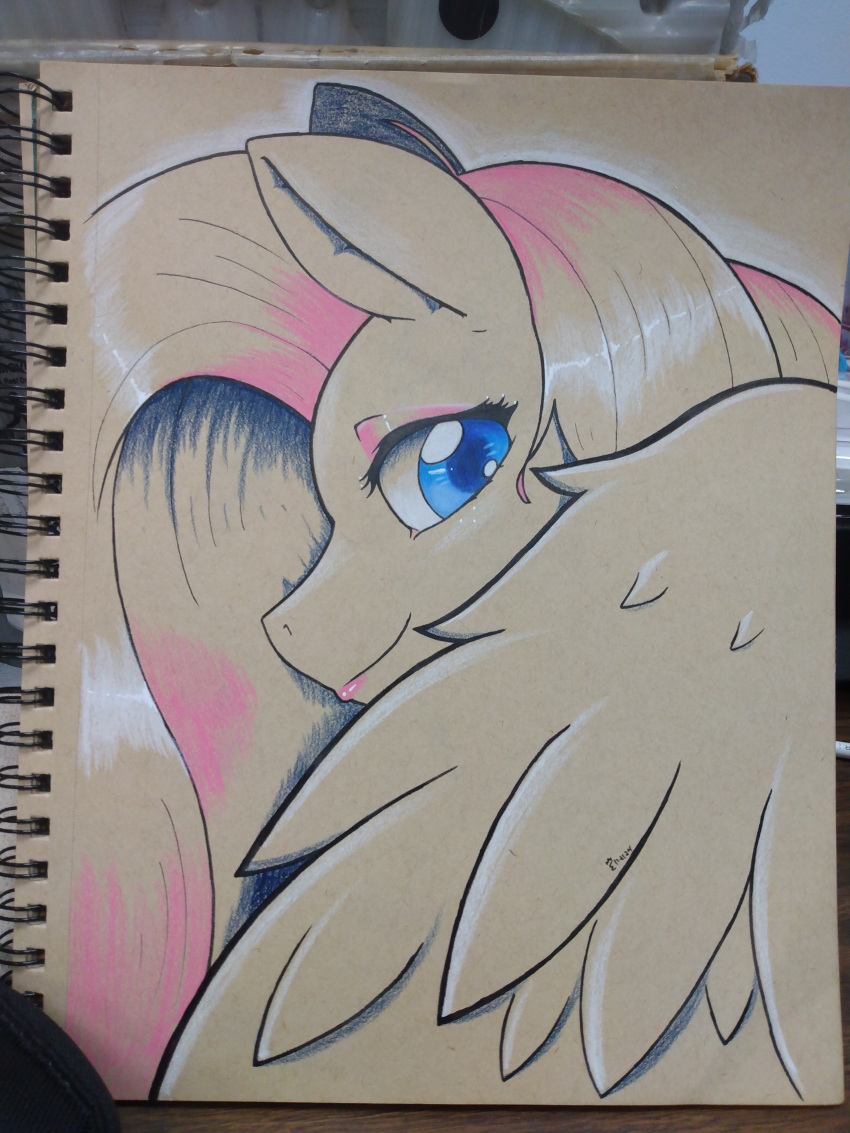 absurd_res colored_pencil edgarkingmaker etsy female fluttershy_(mlp) friendship_is_magic hasbro hi_res my_little_pony