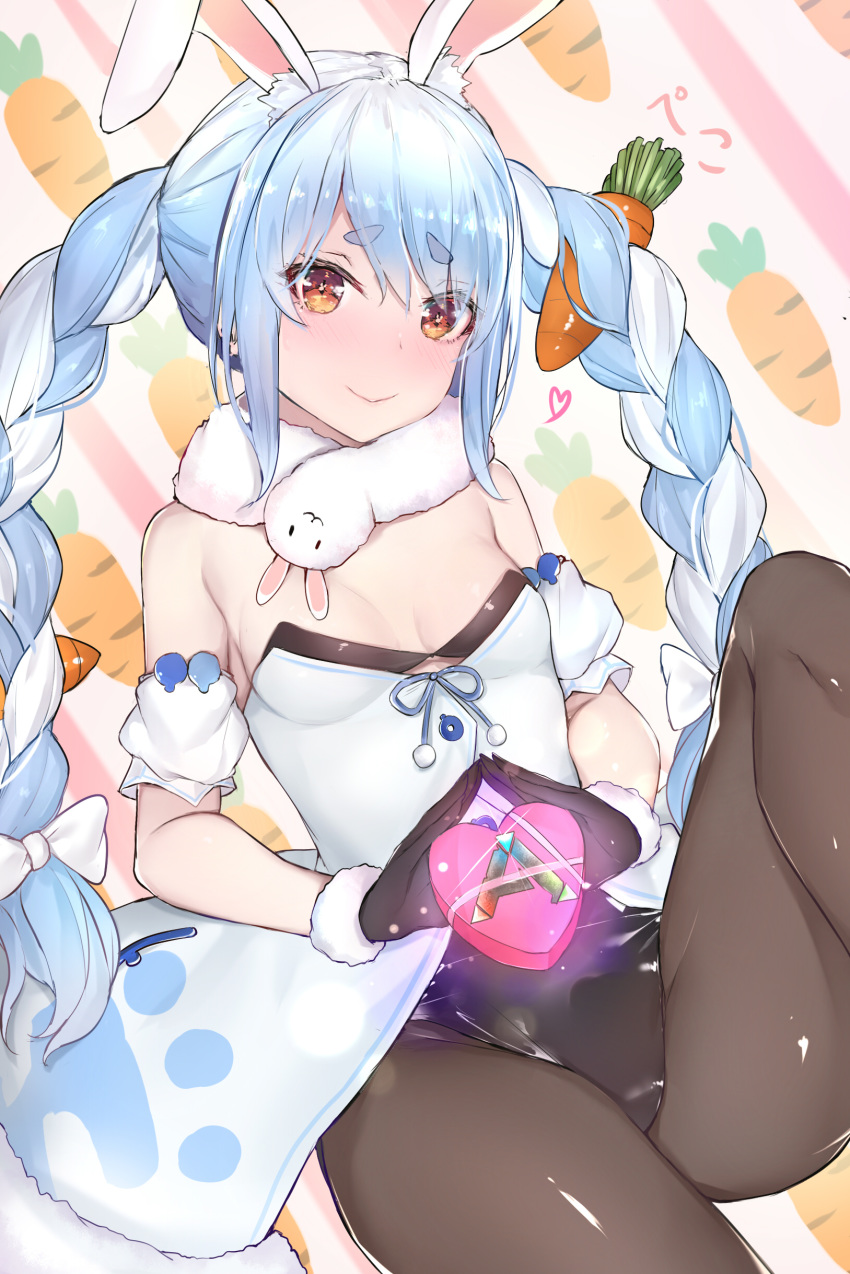 animal_ears bunny_ears hololive pantyhose sherryqq