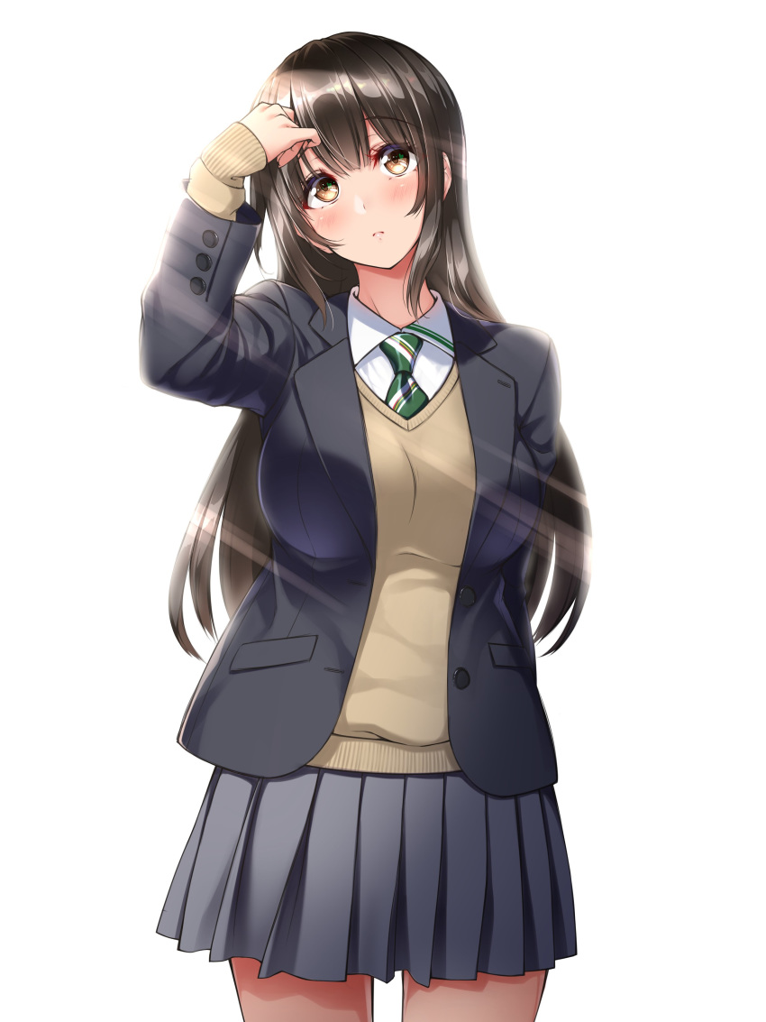 midoriiro_no_shinzou seifuku sweater tagme