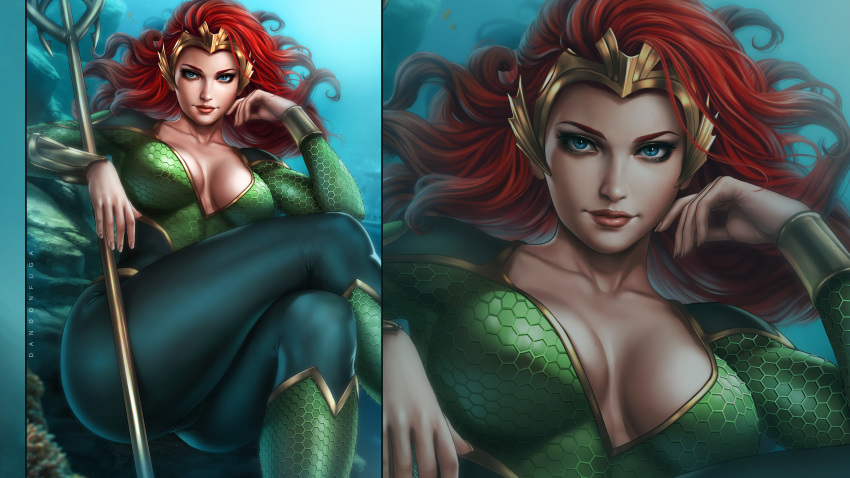 aquaman_(series) big_ass cleavage dandon_fuga dc dc_comics mera red_hair thick_thighs