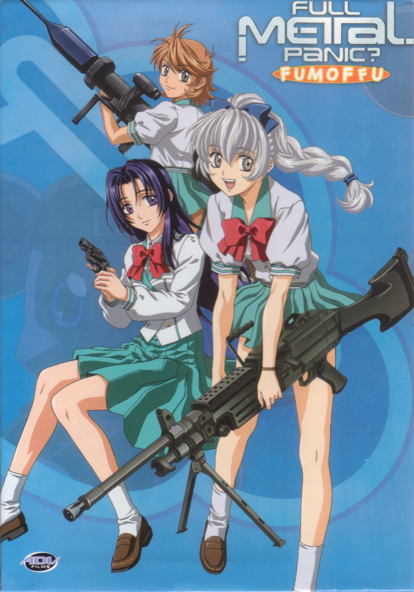 full_metal_panic gun inaba_mizuki mikihara_ren seifuku teletha_testarossa