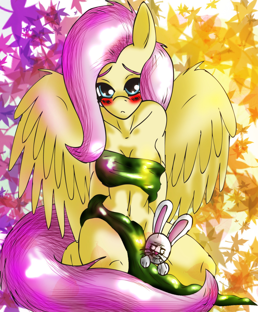 2012 abstract_background absurd_res angel_(mlp) anthro anthrofied blue_eyes duo equid equine feathered_wings feathers female fluttershy_(mlp) friendship_is_magic fur hair hasbro hi_res kneeling lagomorph leporid looking_at_viewer mammal me_gusta meme my_little_pony mythological_creature mythological_equine mythology pegasus pink_hair rabbit simple_background unknown_artist wings yellow_body yellow_feathers yellow_fur