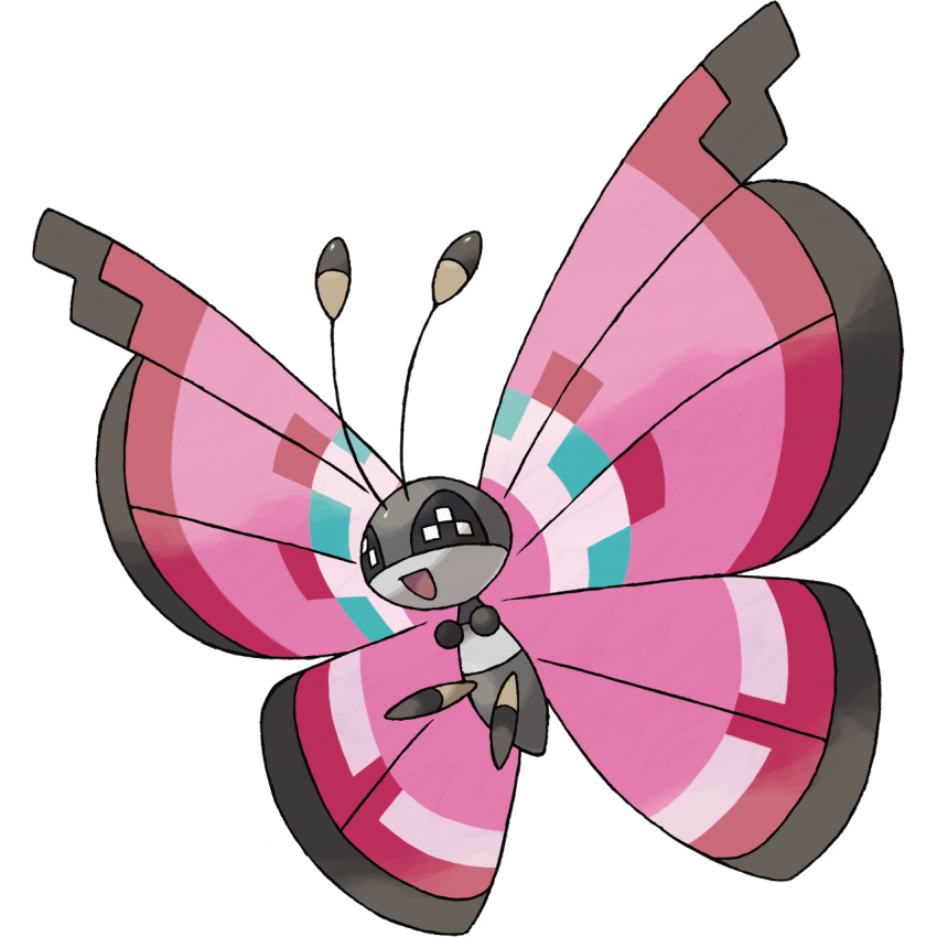 1:1 alpha_channel ambiguous_gender arthropod feral generation_6_pokemon hi_res insects ken_sugimori lepidopteran meadow_vivillon nintendo official_art pokemon pokemon_(species) solo vivillon