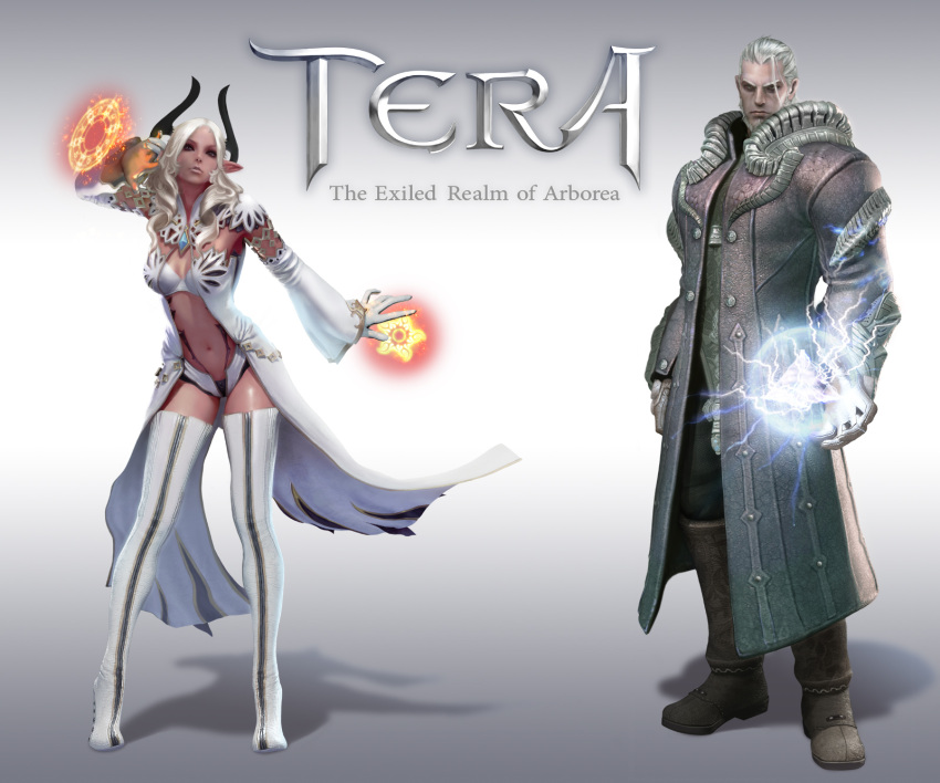 boots castanic castanics highres mmorpg pointy_ears tera_online the_exiled_realm_of_arborea thighhighs