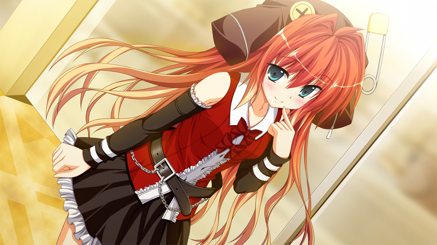 fortissimo//akkord:bsusvier game_cg green_eyes long_hair ooba_kagerou red_hair satomura_momiji