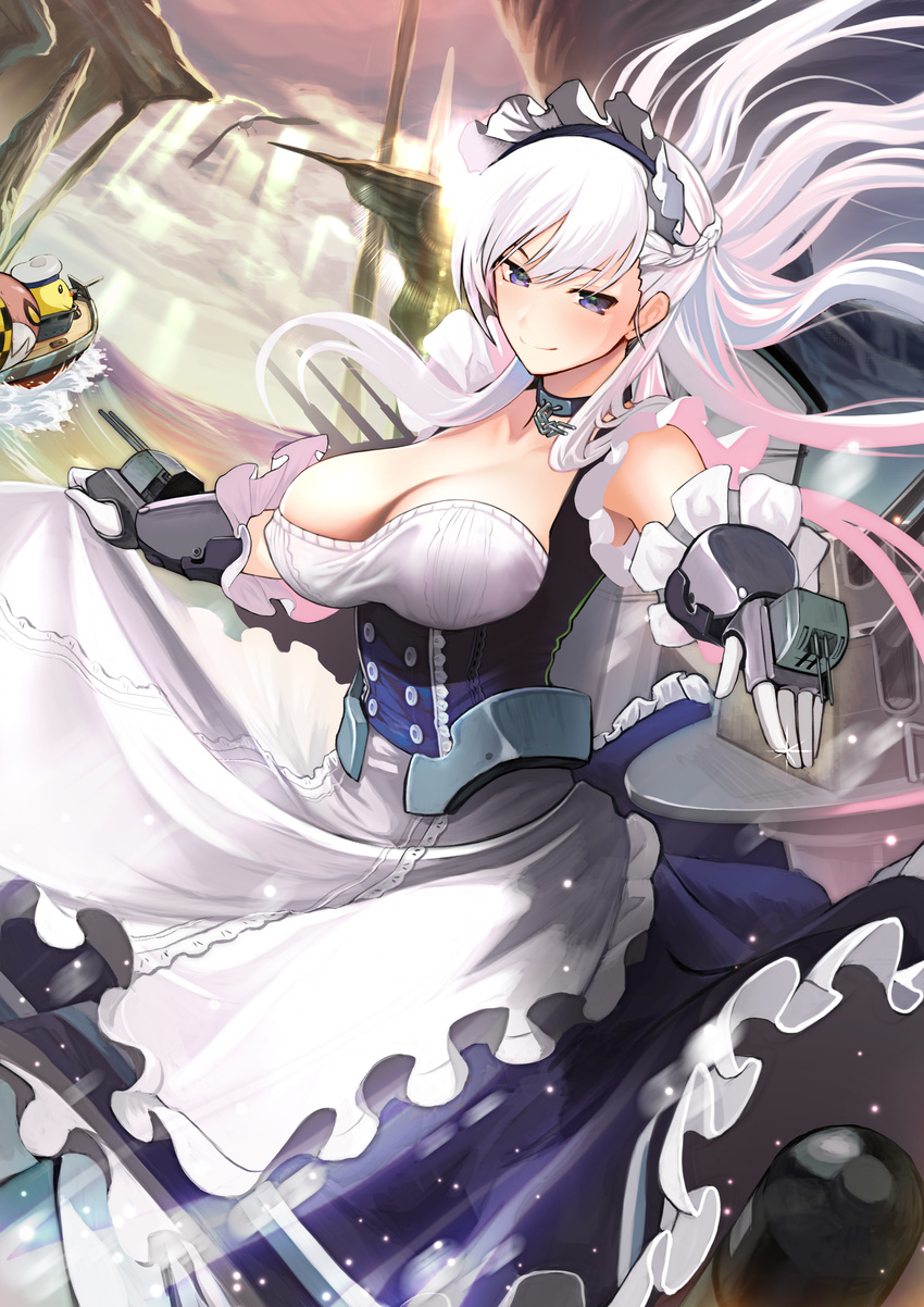 azur_lane belfast_(azur_lane) cleavage oretoreon tagme