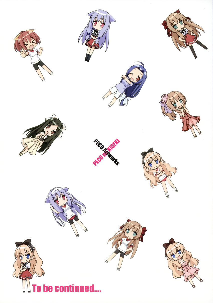 chibi chikumaen_kaho kiriya_nozomi mayoi_neko_overrun naruko_kanae peco serizawa_fumino tsuzuki_otome umenomori_chise