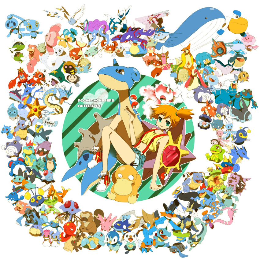 absolutely_everyone alomomola alternate_color aqua_eyes arceus azumarill bad_id bad_pixiv_id barboach basculin basculin_(blue) basculin_(red) bibarel blastoise buizel carracosta carvanha castform castform_(rainy) chinchou clamperl cloyster copyright_name corphish corsola crawdaunt croconaw denim denim_shorts dewgong dewott ducklett empoleon everyone feebas female feraligatr finneon floatzel frillish frillish_(female) frillish_(male) gastrodon gastrodon_(east) gastrodon_(west) goldeen golduck gorebyss gyarados highres horsea huntail jellicent jellicent_(female) jellicent_(male) kabuto_(pokemon) kabutops kasumi_(pokemon) kingdra kingler krabby kyogre lanturn lapras lombre lotad ludicolo lumineon luvdisc magikarp manaphy mantine mantyke marill marshtomp midriff milotic mochi730 mudkip navel octillery omanyte omastar orange_hair oshawott palkia palpitoad panpour pelipper phione photoshop_(medium) piplup poke_ball poke_ball_(basic) pokemon pokemon_(anime) pokemon_(creature) politoed poliwag poliwhirl poliwrath prinplup psyduck quagsire qwilfish relicanth remoraid rotom rotom_(wash) samurott seadra seaking sealeo seel seismitoad sharpedo shellder shellos shellos_(east) shellos_(west) shorts side_ponytail simipour slowbro slowking slowpoke slug spheal squirtle starmie staryu suicune surskit suspenders swampert swanna tentacool tentacruel throwing_poke_ball tirtouga totodile tympole vaporeon wailmer wailord walrein wartortle water whiscash wingull wooper