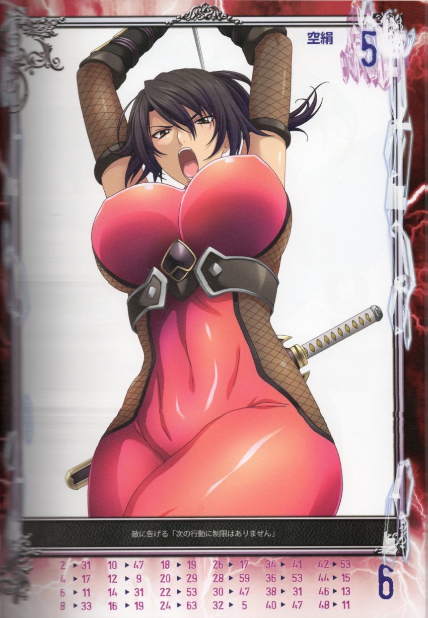 absurdres breasts highres isse large_breasts ponytail queen's_gate soul_calibur soulcalibur_iv taki taki_(soulcalibur)