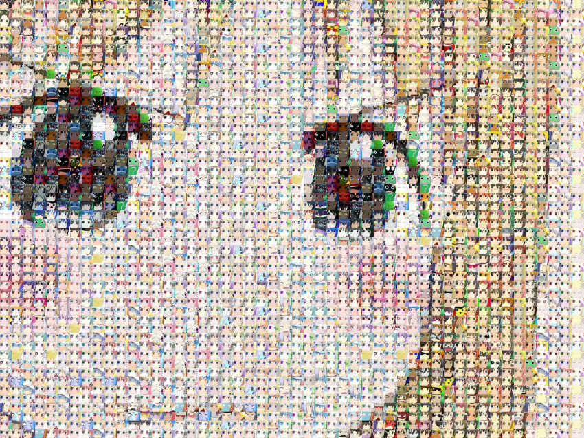 à² _à²  ?_? absurdres ana_coppola blonde_hair blue_eyes blush epic gununu highres ichigo_mashimaro lolicon mahou_sensei_negima! meme mosaic mosaic_art photomosaic wallpaper