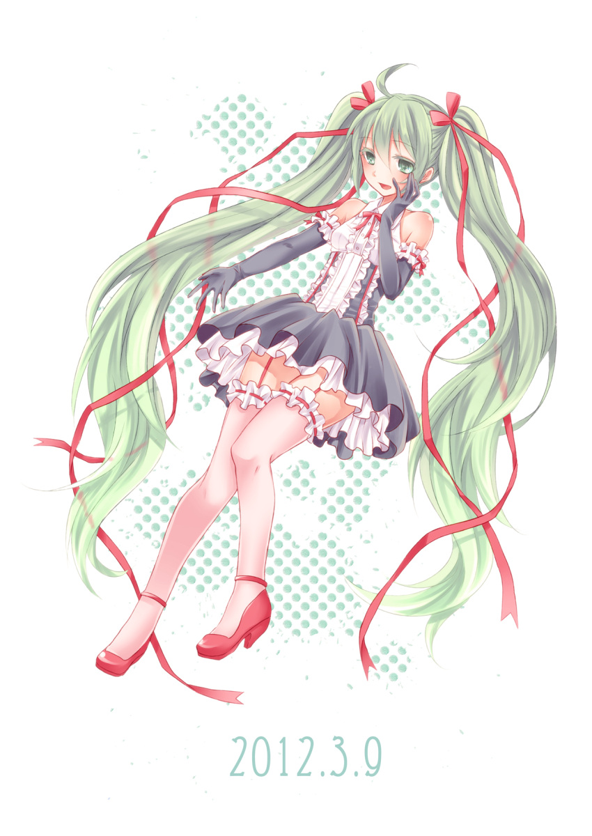 dress hatsune_miku stockings thighhighs vocaloid yayoi