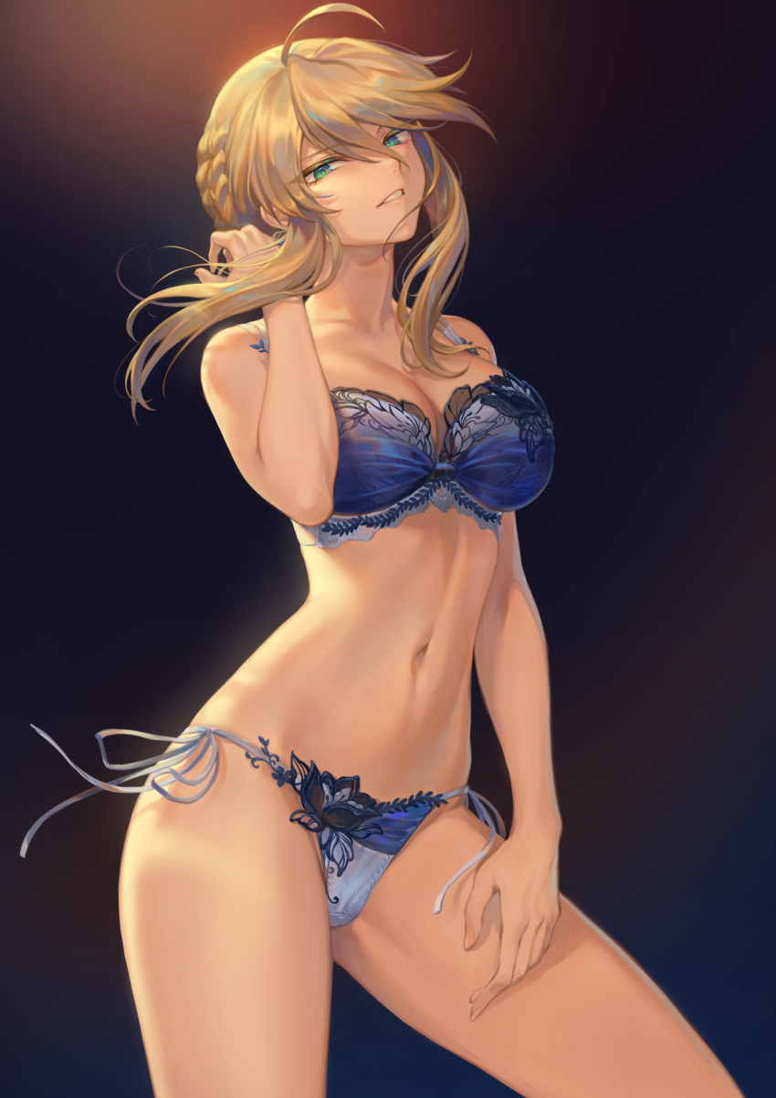 artoria_pendragon_(lancer) bra cleavage fate/grand_order mashu_(003) pantsu