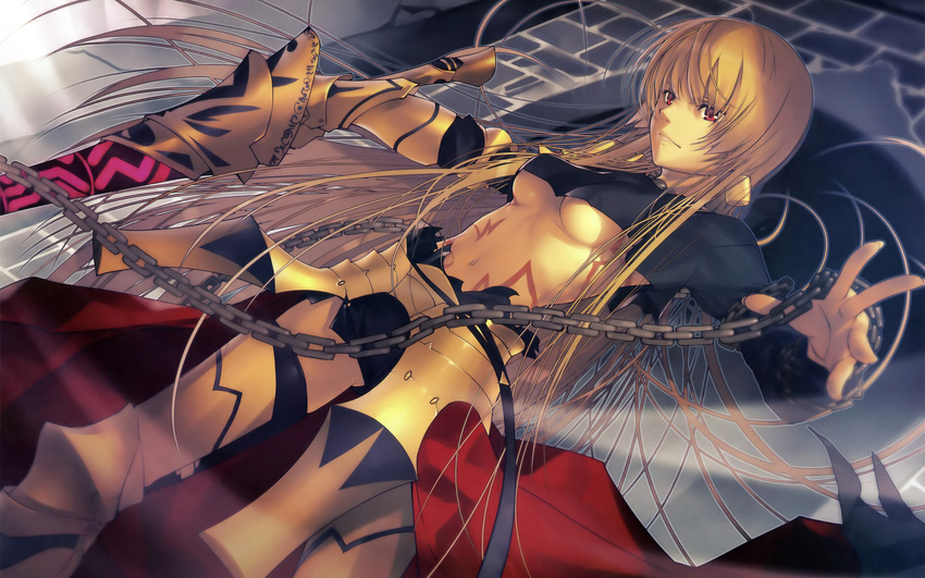 aikura_chihiro armor fate/stay_night gilgamesh rule_63 type-moon underboob