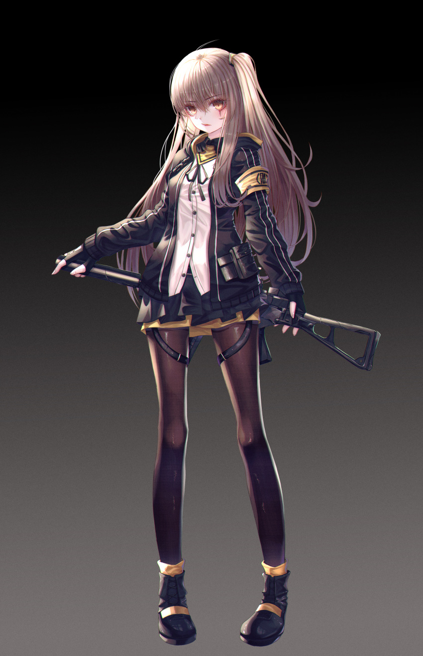 girls_frontline hongsung0819 pantyhose tagme ump45_(girls_frontline) weapon