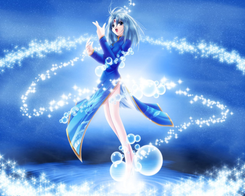 blue blue_hair bubbles dress izumo tagme