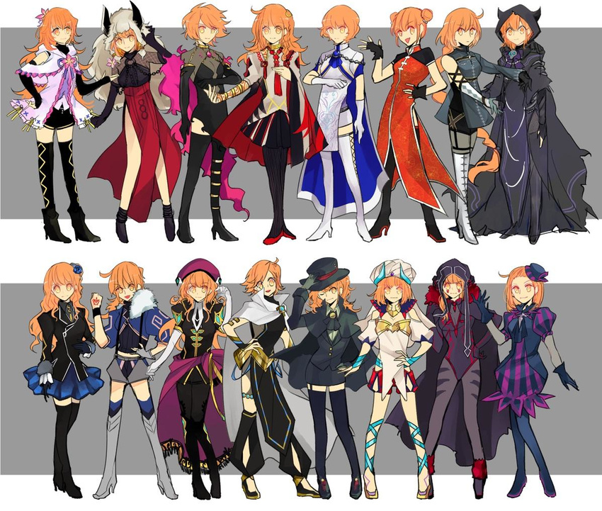 adapted_costume ahoge alternate_hair_length alternate_hairstyle arjuna_(fate) arjuna_(fate)_(cosplay) ascot asterios_(fate) asterios_(fate)_(cosplay) asymmetrical_clothes asymmetrical_gloves bare_shoulders beret black_cloak black_dress black_gloves black_jacket black_pants black_pantyhose black_shirt black_thighhighs blue_dress blue_skirt blunt_bangs bodysuit boots bracelet braid breasts bridal_gauntlets bubble_skirt cape china_dress chinese_clothes cleavage_cutout cloak clothing_cutout coat command_spell contrapposto cosplay cross-laced_footwear cu_chulainn_(fate) cu_chulainn_(fate/prototype) cu_chulainn_(fate/prototype)_(cosplay) cu_chulainn_alter_(fate) cu_chulainn_alter_(fate)_(cosplay) curly_hair detached_pants double_bun downscaled dress edmond_dantes_(fate) edmond_dantes_(fate)_(cosplay) elbow_gloves facial_tattoo fake_horns fashion fate/apocrypha fate/extra fate/grand_order fate/prototype fate/prototype:_fragments_of_blue_and_silver fate/zero fate_(series) fedora female fingerless_gloves flower formal fujimaru_ritsuka_(female) full_body fur-trimmed_jacket fur_trim garter_straps gilgamesh_(caster)_(fate) gilgamesh_(caster)_(fate)_(cosplay) gilgamesh_(fate) gilles_de_rais_(caster)_(fate) gilles_de_rais_(caster)_(fate)_(cosplay) gilles_de_rais_(saber)_(fate) gilles_de_rais_(saber)_(fate)_(cosplay) gloves grey_background hair_bun hair_flower hair_ornament hair_slicked_back halter_dress halterneck hand_on_own_head hand_on_own_hip hat high_heel_boots high_heels hip_vent hood hooded_cloak hooded_top horns jacket jewelry jpeg_artifacts karna_(fate) karna_(fate)_(cosplay) king_hassan_(fate) king_hassan_(fate)_(cosplay) lace-up_gloves lace-up_legwear legs_apart legs_together li_shuwen_(fate) li_shuwen_(young)_(fate) li_shuwen_(young)_(fate)_(cosplay) loafers long_hair long_skirt long_sleeves looking_at_viewer mashugure merlin_(fate) merlin_(fate)_(cosplay) midriff mini_hat mini_top_hat multiple_views navel_cutout necklace o-ring o-ring_top one_eye_closed one_side_up orange_dress orange_hair ozymandias_(fate) ozymandias_(fate)_(cosplay) pants pantyhose pelvic_curtain pleated_skirt ponytail popped_collar puffy_short_sleeves puffy_sleeves purple_dress red_shorts red_skirt resized ribbon see-through shirt shoes short_dress short_hair short_sleeves shorts side_slit single_braid skirt skirt_suit skull sleeveless small_breasts socks solomon_(fate) solomon_(fate)_(cosplay) standing strapless striped_background striped_clothes striped_dress striped_pantyhose suit suspender_shorts suspenders swept_bangs tassel tattoo thigh_boots thigh_strap thighhighs top_hat translucent tube_top undershirt uneven_gloves vertical-striped_clothes vertical-striped_dress vertical-striped_pantyhose very_long_hair vlad_iii_(fate/apocrypha) vlad_iii_(fate/apocrypha)_(cosplay) waist_cape wavy_hair white_background white_cape white_coat white_gloves white_legwear wig wolfgang_amadeus_mozart_(fate) wolfgang_amadeus_mozart_(fate)_(cosplay) yellow_eyes zettai_ryouiki