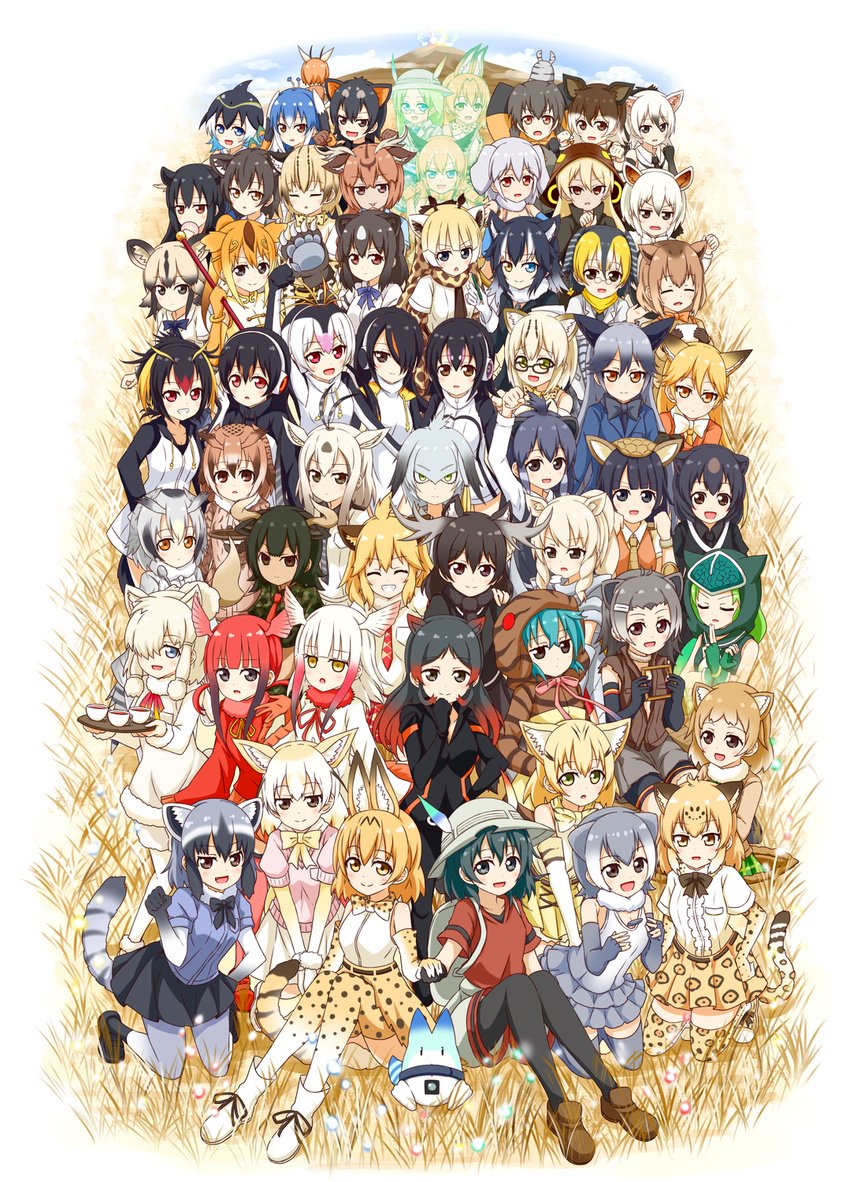 >:) 6+girls :3 :d :o :p :| ^_^ aardwolf_(kemono_friends) absolutely_everyone african_wild_dog_(kemono_friends) ahoge alpaca_ears alpaca_suri_(kemono_friends) alpaca_tail american_beaver_(kemono_friends) animal_ears animal_print ankle_boots antlers aqua_hair arabian_oryx_(kemono_friends) arm_up armadillo_ears armor armpits arms_at_sides aurochs_(kemono_friends) axis_deer_(kemono_friends) backpack bag bangs_pinned_back bare_arms bare_shoulders bear_ears beaver_ears belt beret bird_tail bird_wings black-framed_eyewear black-tailed_prairie_dog_(kemono_friends) black_bow black_bowtie black_eyes black_footwear black_gloves black_hair black_jacket black_necktie black_one-piece_swimsuit black_pantyhose black_ribbon black_scarf blazer blonde_hair blood blue_eyes blue_gloves blue_hair blue_jacket blue_ribbon blue_shirt blue_sky blunt_bangs blush boots bow bowtie bracelet breast_pocket breasts brown_bear_(kemono_friends) brown_belt brown_bow brown_coat brown_eyes brown_footwear brown_gloves brown_hair brown_jacket brown_necktie brown_ribbon brown_scarf brown_shirt brown_vest buttons camouflage camouflage_shirt campo_flicker_(kemono_friends) capybara_(kemono_friends) capybara_girl caracal_(kemono_friends) cat_ears center_frills circlet cleavage clenched_hand clenched_hands cloak closed_eyes closed_mouth cloud coat collar collarbone collared_shirt commentary common_dolphin_(kemono_friends) common_raccoon_(kemono_friends) cow_ears cow_horns crested_porcupine_(kemono_friends) crop_top cross-laced_clothes crossed_bangs cup d: dark-skinned_female dark_skin day deer_ears denim denim_shorts dog_ears dot_nose drawstring dress drink dual_persona elbow_gloves elbow_pads elephant_ears emperor_penguin_(kemono_friends) eurasian_eagle_owl_(kemono_friends) everyone expressionless extra_ears eyelashes ezo_red_fox_(kemono_friends) facing_away facing_viewer feathers fennec_(kemono_friends) field fins food footwear_ribbon fossa_(kemono_friends) fox_tail frilled_lizard_(kemono_friends) frilled_shirt frills full_body fur-trimmed_boots fur-trimmed_vest fur_collar fur_trim gazelle_ears gazelle_horns gentoo_penguin_(kemono_friends) giant_armadillo_(kemono_friends) giraffe_ears giraffe_horns giraffe_print glasses gloves golden_snub-nosed_monkey_(kemono_friends) gradient_hair gradient_ribbon green_eyes green_gloves green_hair green_skirt grey_bow grey_hair grey_hat grey_necktie grey_one-piece_swimsuit grey_pantyhose grey_shirt grey_vest grey_wolf_(kemono_friends) grin hair_between_eyes hair_bun hair_ornament hair_over_one_eye hair_ribbon hair_tie hairclip hand_in_pocket hand_on_another's_shoulder hand_on_own_chin hand_on_own_hip hand_up hands_in_pockets hands_on_own_hips hands_up hat hat_feather head_wings headphones helmet heterochromia hiding high-waist_skirt high_ponytail highres hippopotamus_(kemono_friends) hippopotamus_ears holding holding_food holding_hands holding_pencil holding_spoon holding_tray holding_weapon hole hologram hood hood_down hooded_cloak hooded_jacket hoodie horizontal_pupils horns humboldt_penguin_(kemono_friends) indian_elephant_(kemono_friends) jacket jaguar_(kemono_friends) jaguar_ears jaguar_print jaguar_tail japanese_black_bear_(kemono_friends) japanese_crested_ibis_(kemono_friends) japari_bun jewelry juggling kaban_(kemono_friends) karamoneeze kemono_friends king_cobra_(kemono_friends) kneeling knees_together_feet_apart large_breasts layered_sleeves leotard light_brown_hair lion_(kemono_friends) lion_ears loafers long_hair long_sleeves looking_at_another looking_at_viewer looking_up low-tied_long_hair low_ponytail low_twintails lucky_beast_(kemono_friends) malayan_tapir_(kemono_friends) mane margay_(kemono_friends) margay_print medium_breasts medium_hair mirai_(kemono_friends) monkey_ears moose_(kemono_friends) moose_ears mountain multicolored_clothes multicolored_gloves multicolored_hair multicolored_ribbon multicolored_swimsuit multiple_girls music neck_ribbon necktie nervous ninja northern_white-faced_owl_(kemono_friends) nosebleed ocelot_(kemono_friends) ocelot_print oerba_yun_fang okapi_(kemono_friends) okapi_ears one-piece_swimsuit open_clothes open_hand open_jacket open_mouth orange_bow orange_bowtie orange_eyes orange_gloves orange_hair orange_jacket orange_vest otter_ears outdoors outstretched_arms own_hands_together panther_chameleon_(kemono_friends) pantyhose pantyhose_under_shorts paw_pose paw_stick peacock_feathers peafowl_(kemono_friends) pencil penguin_tail penguins_performance_project_(kemono_friends) pince-nez pink_hair pink_ribbon pith_helmet plaid plaid_bow plaid_necktie plaid_skirt plains_zebra_(kemono_friends) pleated_skirt pocket ponytail popped_collar porcupine_ears print_bow print_bowtie print_scarf print_thighhighs puffy_short_sleeves puffy_sleeves purple_ribbon raccoon_ears raccoon_tail raised_fist red_bow red_eyes red_footwear red_gloves red_hair red_necktie red_pantyhose red_shirt reticulated_giraffe_(kemono_friends) ribbon ringlets rockhopper_penguin_(kemono_friends) royal_penguin_(kemono_friends) safari_jacket sailor_collar sand_cat_(kemono_friends) sandstar sanpaku savanna_striped_giant_slug_(kemono_friends) scarf scarlet_ibis_(kemono_friends) semi-rimless_eyewear serval_(kemono_friends) serval_print shirt shoebill_(kemono_friends) shoes short-sleeved_sweater short_hair short_hair_with_long_locks short_necktie short_over_long_sleeves short_sleeves shorts shoulder_pads shy side_ponytail sidelocks silver_fox_(kemono_friends) singing single_hair_bun sitting skirt sky sleeping sleeve_cuffs sleeveless sleeveless_dress sleeveless_jacket sleeveless_shirt slug small-clawed_otter_(kemono_friends) smile southern_tamandua_(kemono_friends) spoon spotted_hair standing striped_bow striped_clothes striped_hood striped_hoodie striped_necktie striped_shirt striped_tail suspenders sweat sweater sweater_vest swept_bangs swimsuit swimsuit_under_clothes tail tamandua_ears tapir_ears tareme tasmanian_devil_(kemono_friends) tasmanian_devil_ears tea teacup teeth thighhighs thomson's_gazelle_(kemono_friends) tongue tongue_out tray tress_ribbon triangle_mouth tsuchinoko_(kemono_friends) tsurime turtleneck twintails two-tone_hair under-rim_eyewear v-shaped_eyebrows very_long_hair vest vulcan wavy_hair weapon white_bow white_bowtie white_footwear white_gloves white_hair white_leotard white_pantyhose white_rhinoceros_(kemono_friends) white_sailor_collar white_scarf white_shirt white_shorts white_skirt white_vest wide_sleeves wing_collar wings wolf_ears yellow_bow yellow_eyes yellow_necktie yellow_ribbon zebra_ears zebra_print zettai_ryouiki zipper