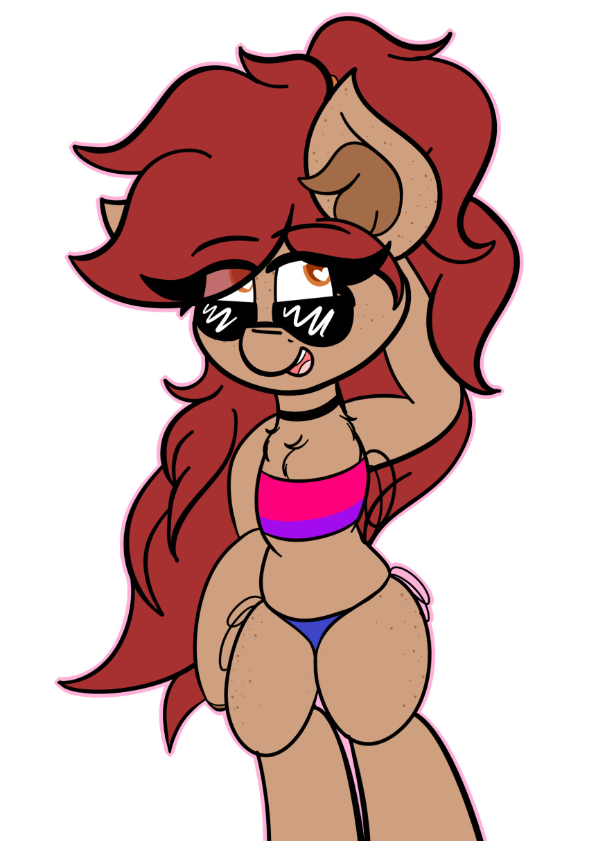 2019 absurd_res alpha_channel anthro athena_redguard bikini bisexual_pride_colors clothed clothing digital_media_(artwork) equid eyewear female flat_colors fur hasbro heart_eyes heart_symbol hi_res lgbt_pride mammal multicolored_bikini multicolored_clothing multicolored_swimwear my_little_pony pride_color_bikini pride_color_clothing pride_color_swimwear pride_colors simple_background solo sunglasses swimwear theawkwarddork thick_thighs transparent_background wide_hips