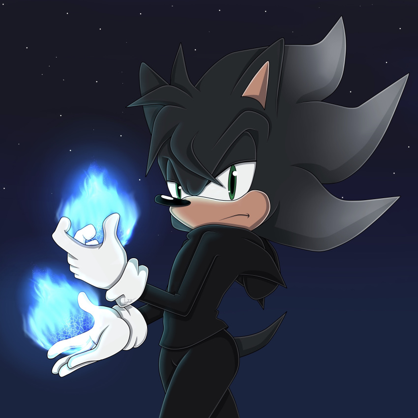 1:1 2019 absurd_res angry ass black_clothing clothing cody_hedgie elemental_manipulation eulipotyphlan fan_character fire fire_manipulation fireball gloves green_eyes handwear hedgehog hi_res hoodie humanoid kwoodsartofficial_(artist) male mammal night sega skintight_clothing solo sonic_the_hedgehog_(series) star thick_thighs tight_clothing topwear white_clothing white_gloves white_handwear