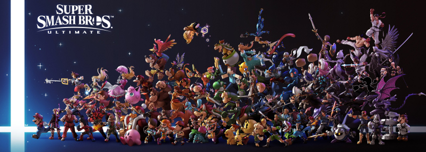 6+boys 6+girls :d :o absolutely_everyone absurdres aegis_sword_(xenoblade) amamiya_ren angel_wings animal_crossing arm_cannon armor arms_(game) arrow_(projectile) ass assault_visor backpack bag banana banjo-kazooie banjo_(banjo-kazooie) bare_shoulders barefoot baseball_cap bayonetta bayonetta_(series) bayonetta_2 beard belt bird black_background black_footwear black_hair black_wings blonde_hair bloodshot_eyes blue_bodysuit blue_eyes blue_hair blue_headband blue_headwear blue_tunic blue_visor bodysuit bow_(weapon) bowser bowser_jr. boxing_gloves breasts breath_weapon breathing_fire brown_eyes brown_footwear brown_gloves brown_hair bug buster_sword byleth_(fire_emblem) byleth_(male)_(fire_emblem) canine cape captain_falcon castlevania:_rondo_of_blood castlevania_(series) chain_whip champion's_tunic_(zelda) charizard chrom_(fire_emblem) circlet claws clenched_hand clothed_pokemon cloud cloud_strife cloudy_sky coat collar colored_skin commentary company_connection copyright_name corrin_(fire_emblem) corrin_(male)_(fire_emblem) crocodilian crown dark_pit dark_samus dark_skin deku_shield denim denim_shorts diddy_kong dog_(duck_hunt) donkey_kong donkey_kong_(series) donkey_kong_country dr._mario dr._mario_(game) dragon_(arms) dragon_quest dragon_quest_iii dragon_quest_iv dragon_quest_viii dragon_quest_xi drawing_bow dress dual_persona duck duck_(duck_hunt) duck_hunt earrings egg elbow_gloves english_commentary everyone eyepatch f-zero facial_hair falchion_(fire_emblem) falco_lombardi family_computer_robot fatal_fury feathered_wings fighting_stance final_fantasy final_fantasy_vii fingerless_gloves fire fire_emblem fire_emblem:_mystery_of_the_emblem fire_emblem:_path_of_radiance fire_emblem:_three_houses fire_emblem_awakening fire_emblem_fates floating_island flower_earrings flying flying_kick food fox_mccloud from_side fruit galaxia_(sword) game_&_watch ganondorf gerudo glasses gloves gorilla green_eyes green_hair green_headwear green_pants green_shirt green_shorts green_skin green_tunic green_visor greninja grin gun hammer hand_net handgun hat headband helmet hero_(dq11) hero_(dq3) hero_(dq4) high_heels highres holding holding_bow_(weapon) holding_gun holding_weapon holding_whip holster horns hylian_shield ice_climber ike_(fire_emblem) incineroar inkling inkling_girl inkling_player_character isabelle_(animal_crossing) ivysaur jacket jetpack jewelry jigglypuff junior_clown_car k_rool kazooie_(banjo-kazooie) ken_masters keyblade kicking kid_icarus kid_icarus_uprising king_dedede kingdom_hearts kingdom_hearts_i kingdom_key kirby kirby_(series) kneeling lab_coat leaf_(pokemon) link lipstick little_mac long_hair looking_at_viewer looking_to_the_side lucario lucas_(mother_3) lucina_(fire_emblem) luigi luma_(mario) makeup mario mario_(series) marth_(fire_emblem) masamune_(ff7) mask master_sword mega_man_(character) mega_man_(classic) mega_man_(series) meta_knight metal_gear_(series) metal_gear_solid metal_gear_solid_2:_sons_of_liberty metroid metroid_prime mewtwo midriff mii_(nintendo) mii_brawler mii_brawler_(smash_ultimate) mii_gunner mii_gunner_(smash_ultimate) mii_swordfighter mii_swordfighter_(smash_ultimate) min_min_(arms) minecraft minecraft_pickaxe minecraft_sword mishima_kazuya mole mole_under_mouth monado monkey monster mother_(game) mother_2 mother_3 moustache mr._game_&_watch multiple_boys multiple_girls multiple_persona muscular mythra_(massive_melee)_(xenoblade) mythra_(xenoblade) nana_(ice_climber) navel necklace necktie ness_(mother_2) nin_nakajima oerba_yun_fang olimar one_eye_closed open_mouth overalls pac-man pac-man_(game) palutena pants paralyzer parasol parka persona persona_5 photoshop_(medium) pichu pikachu pikmin_(creature) pikmin_(series) pink_coat pink_dress pink_footwear pink_pants piranha_plant pit_(kid_icarus) pointing pointy_ears poke_ball poke_ball_(basic) pokemon pokemon_(creature) pokemon_bw pokemon_sm ponytail popo_(ice_climber) princess_daisy princess_peach princess_zelda punch-out!! purple_cape purple_footwear purple_jacket pyra_(xenoblade) quadruple_wielding ragnell rainbow ramram_(arms) reading red_(pokemon) red_cape red_coat red_eyes red_footwear red_gloves red_hair red_headband red_headwear red_lips red_necktie red_shirt revision richter_belmont ridley robin_(fire_emblem) robin_(male)_(fire_emblem) robot rosalina roto_(dq3) roy_(fire_emblem) running ryu_(street_fighter) salute samus_aran scales scarf sephiroth sharp_teeth sheik sheikah_slate shield shirt short_hair shorts shulk_(xenoblade) simon_belmont single_wing sitting sky smile soles solid_snake sonic_(series) sonic_the_hedgehog sora_(kingdom_hearts) spacesuit spiked_collar spikes splatoon_(series) splattershot_(splatoon) squirtle staff standing standing_on_one_leg star_(symbol) star_fox star_print star_wand stethoscope steve_(minecraft) street_fighter street_fighter_ii_(series) striped_clothes striped_shirt studded_collar sunlight super_smash_bros. swinging sword teeth tekken terry_bogard the_king_of_fighters the_legend_of_zelda the_legend_of_zelda:_a_link_between_worlds the_legend_of_zelda:_breath_of_the_wild the_legend_of_zelda:_ocarina_of_time the_legend_of_zelda:_the_wind_waker thick_eyebrows tiara tongue tongue_out toon_link torn_clothes torn_sleeves umbrella varia_suit villager_(animal_crossing) wand wario warioware weapon white_gloves white_hair white_legwear white_skin wii_fit wii_fit_trainer wii_fit_trainer_(female) wings wolf_o'donnell wooden_shield xenoblade_chronicles_(series) xenoblade_chronicles_1 xenoblade_chronicles_2 yellow_dress yellow_scarf yoshi yoshi_egg young_link zero_suit