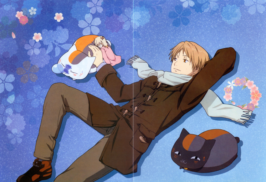 male natsume_takashi natsume_yuujinchou nyanko riou