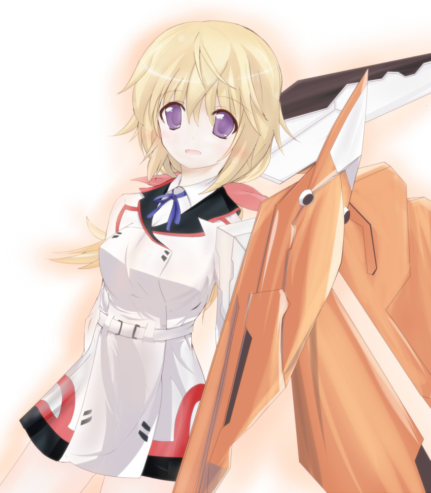 akisaka_yamoka bad_id bad_pixiv_id blonde_hair charlotte_dunois female highres infinite_stratos purple_eyes rafale_revive_custom_ii solo