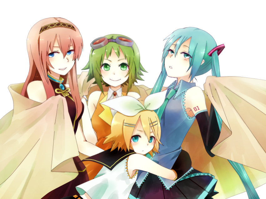 gumi hatsune_miku kagamine_rin megurine_luka sarukomea vocaloid