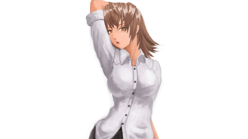 brown_hair misaka_misuzu to_aru_kagaku_no_railgun to_aru_majutsu_no_index uekikki white yellow_eyes