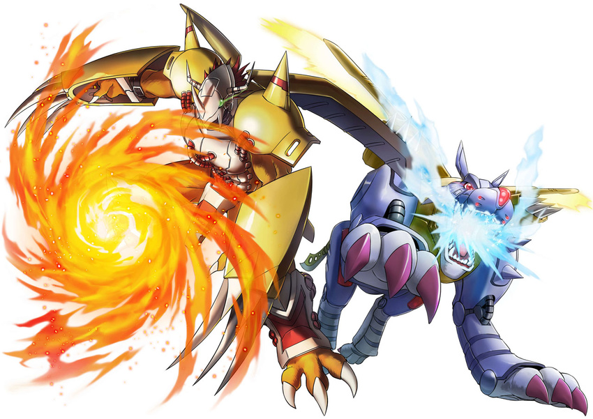 bandai claws creature cyborg digimon digimon_world_-next_0rder- energy epic full_armor horns metalgarurumon monster no_humans official_art wargreymon