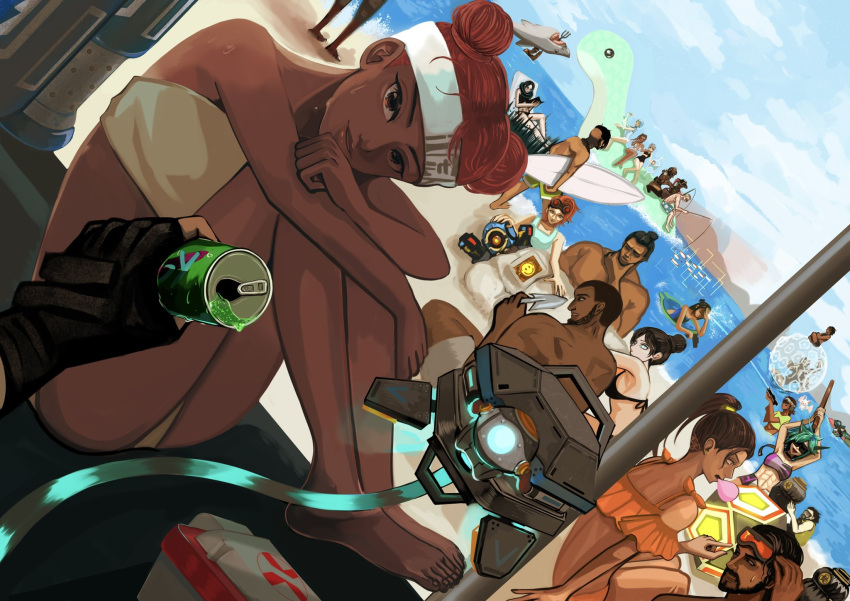 1other 6+boys 6+girls =(^.^)= abs alter_(apex_legends) ambiguous_gender apex_legends ash_(titanfall_2) ballistic_(apex_legends) bangalore_(apex_legends) beach bikini black_bikini black_gloves black_hair bloodhound_(apex_legends) buried cable can catalyst_(apex_legends) caustic_(apex_legends) cloud conduit_(apex_legends) crypto_(apex_legends) d.o.c._health_drone dark-skinned_female dark-skinned_male dark_skin double_bun echo_(apex_legends) everyone fingerless_gloves first_aid fishing frilled_bikini frills fuse_(apex_legends) gibraltar_(apex_legends) gloves glowing goggles goggles_on_head hair_bun headband highres holding holding_can holding_shovel holding_stick holding_trident holding_water_gun horizon_(apex_legends) innertube lifeline_(apex_legends) loba_(apex_legends) looking_at_viewer mad_maggie_(apex_legends) mirage_(apex_legends) multiple_boys multiple_girls newcastle_(apex_legends) non-humanoid_robot ocean octane_(apex_legends) one-eyed orange_bikini orange_eyes orange_hair pathfinder_(apex_legends) pov purple_bikini rampart_(apex_legends) red_hair robot seer_(apex_legends) shark shovel single_hair_bun sitting sky smile stick strapless strapless_bikini swim_ring swimsuit topless_male valkyrie_(apex_legends) vantage_(apex_legends) water water_gun wattson_(apex_legends) white_headband wraith_(apex_legends)