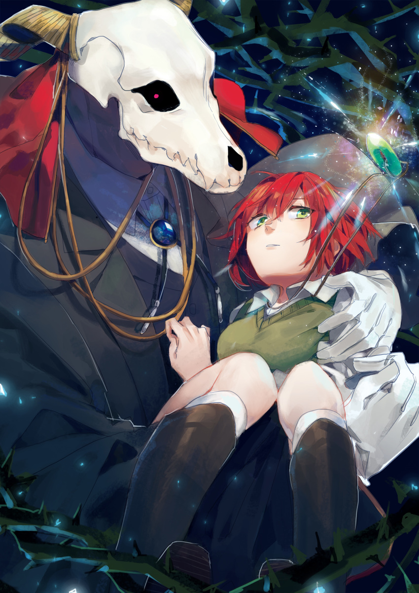 elias_ainsworth hatori_chise horns mahoutsukai_no_yome monster tefco