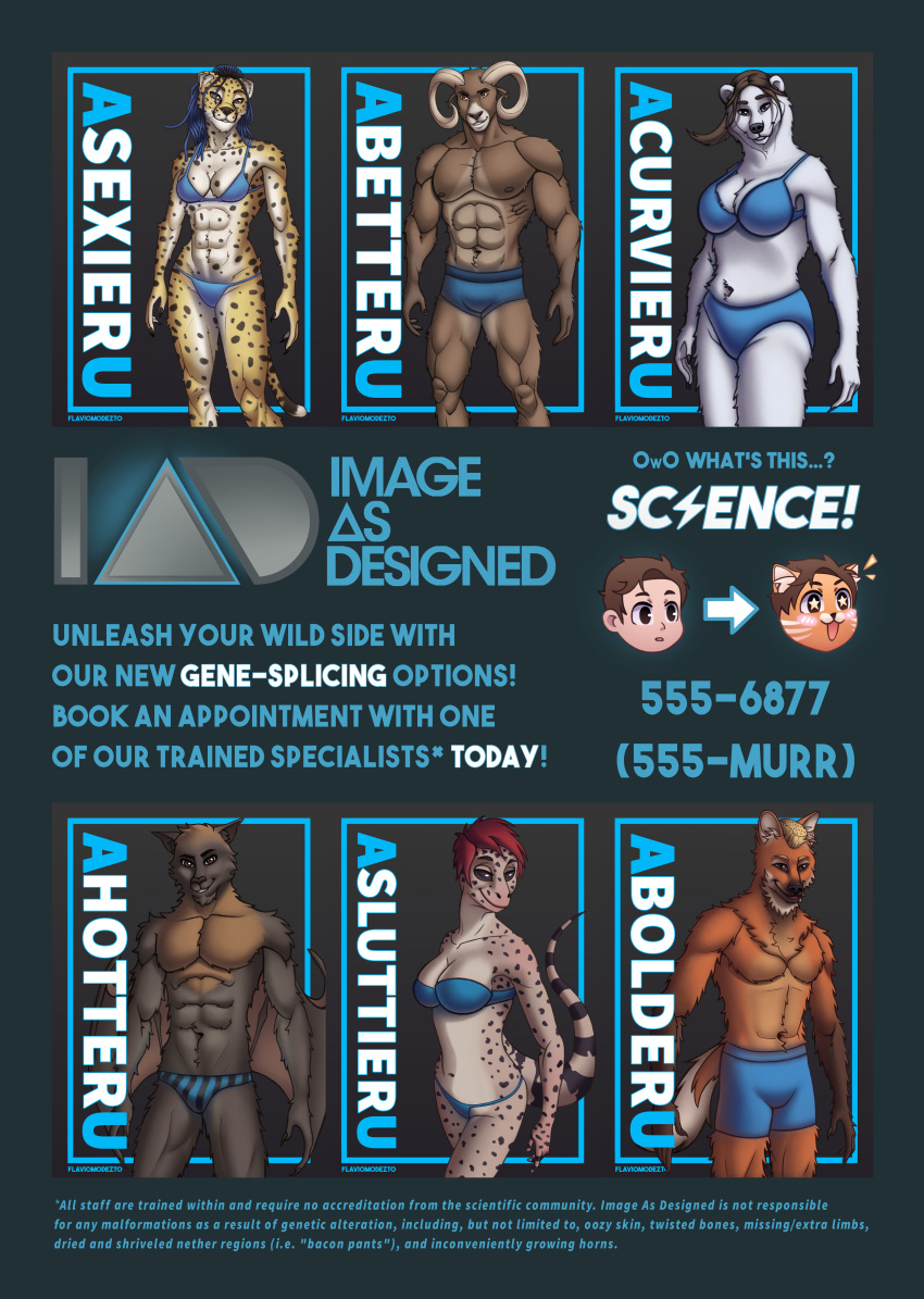 abs absurd_res advertisement agent_lang_(li'l_melon) agent_silt_(li'l_melon) anthro arcee_(li'l_melon) athletic athletic_anthro athletic_female athletic_male bar_emanata bat battalia_(li'l_melon) bear bedroom_eyes belly_tuft biceps big_breasts bikini bikini_bottom bikini_top black_sclera blonde_hair blue_hair blush blush_lines bovid boxers_(clothing) bra breasts broad_shoulders brown_body brown_eyes brown_fur brown_hair brown_scales brown_skin bulge canid canine caprine cheetah chest_tuft chibi cleavage clothed clothing domestic_cat dreadlocks emanata english_text facial_markings felid feline felis female fine_print flat_top flaviomodezto fur gecko gloves_(marking) group hair happy head_markings hi_res horn human humor inner_ear_fluff lightning_bolt lizard logo looking_at_viewer male mammal maned_wolf markings membrane_(anatomy) membranous_wings mohawk mostly_nude multiple_images muscular muscular_anthro muscular_female muscular_male narrowed_eyes navel neck_tuft nicole_vozro_(li'l_melon) nipples orange_body orange_fur owo pecs phone_number pixie_cut polar_bear ponytail pupils red_hair reptile saints_row scales scalie seductive short_hair skimpy skimpy_bikini slightly_chubby slim small_breasts smile smiling_at_viewer speedo spots spotted_body spotted_fur star star_polygon star_pupils strapless_bikini strapless_clothing strapless_swimwear striped_markings striped_tail stripes swimwear tail tail_markings text thick_thighs thong toby_sansom_(li'l_melon) transformation tuft underwear ursine v-cut white_body white_fur wings yellow_body yellow_fur