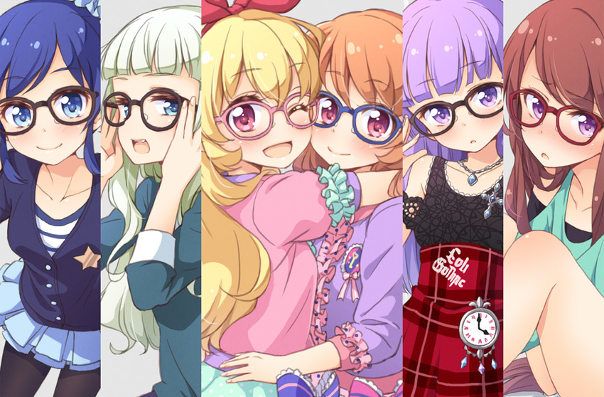 aikatsu! hikami_sumire hoshimiya_ichigo kiriya_aoi oozora_akari shibuki_ran tagme tokutaro toudou_yurika