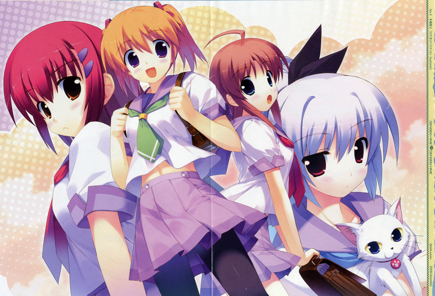 bleed_through crease daita_shouko eufonie hidamari_basket kiba_satoshi koizumi_mayu minato_mimi nakagami_kasuga seifuku