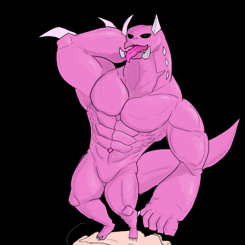 1:1 abs alien anthro barazoku cartoon_network claws corrupted_gem featureless_crotch hi_res male monster_steven sharkfurryman solo steven_universe