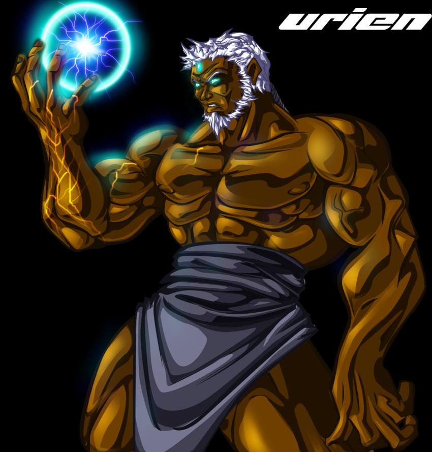 beard dark_skin evil male street_fighter street_fighter_iii urien white_hair