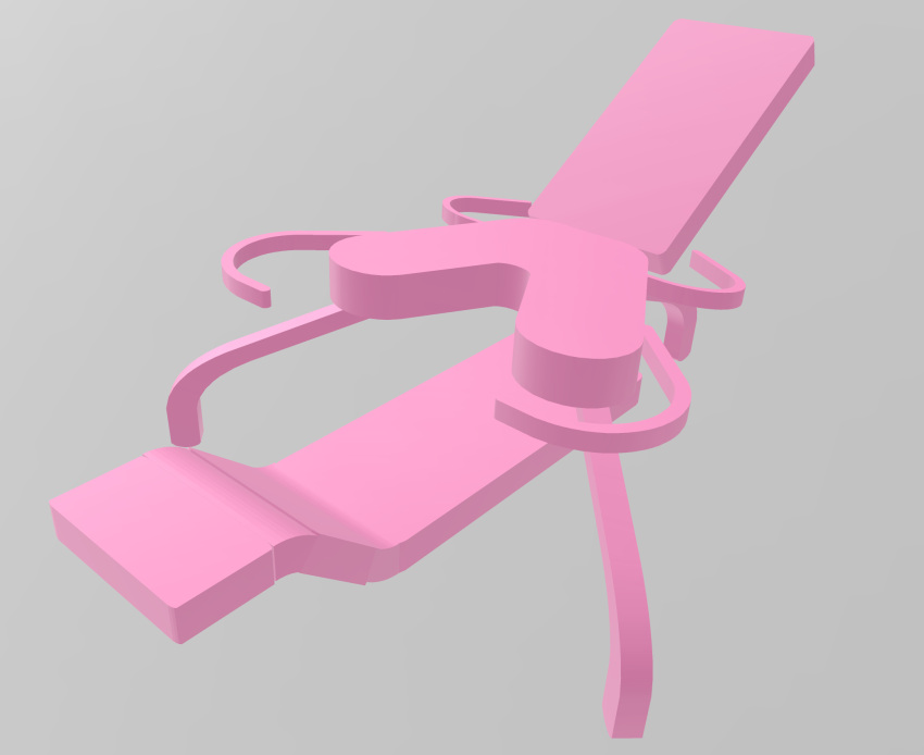 bed chair grey_background highres no_humans non-web_source object_focus off-topic simple_background soapland