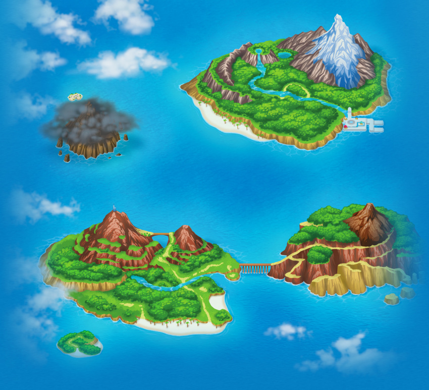 game_freak highres landscape no_humans official_art overhead overhead_view pokemon pokemon_(game) pokemon_ranger pokemon_ranger_traces_of_light