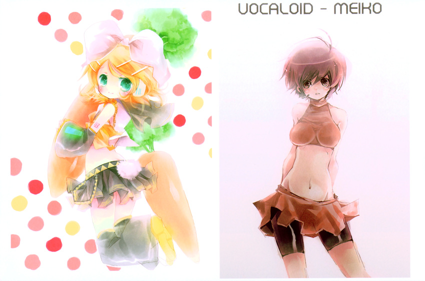 kagamine_rin meiko shimeko tagme vocaloid