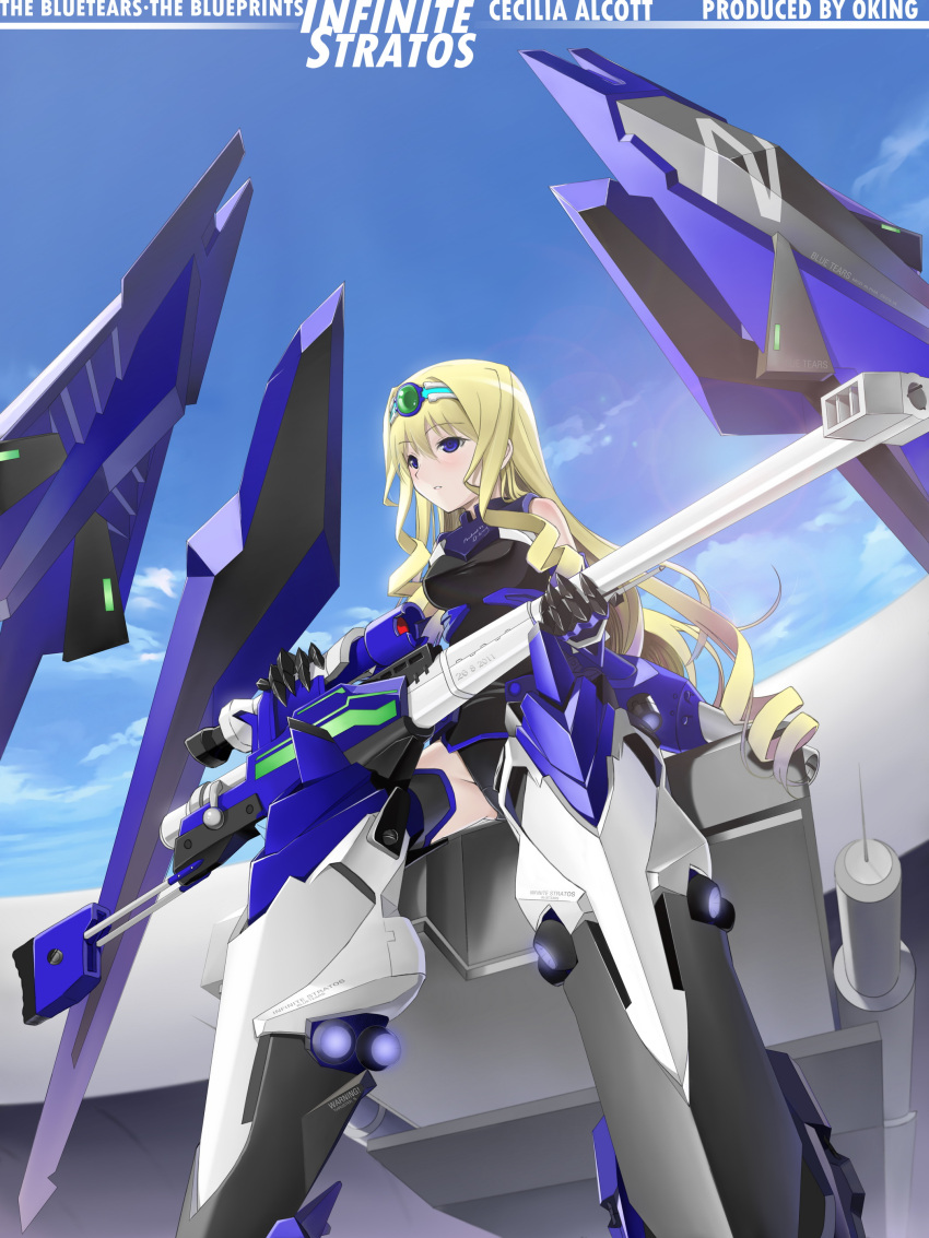 bodysuit cecilia_orcott gun infinite_stratos mecha_musume okingjo