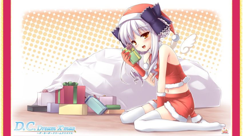 christmas circus da_capo da_capo_dream_x'mas da_capo_ii nullken thighhighs wallpaper wings yukimura_anzu