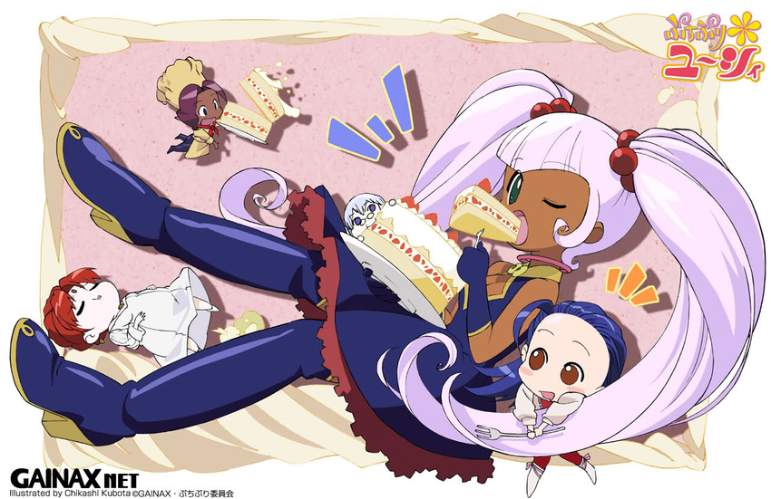 artifacts cake food gainax glenda jpeg_artifacts puchi_puri_yucie