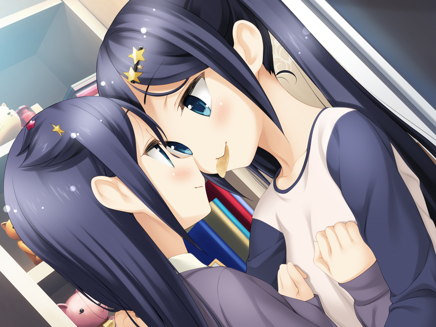 aida_takanobu breast_hold game_cg kimishima_ai kimishima_aya sono_hanabira_ni_kuchizuke_wo yuri